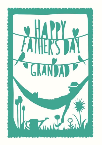 Heartfelt Father's Day Card - Relaxing Grandad created by Cloud Cuckoo Design