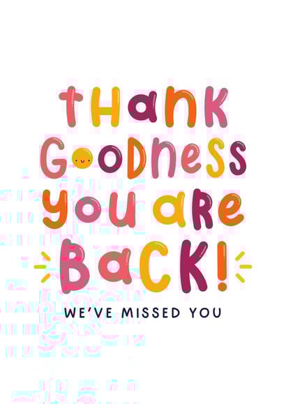 Welcome Back Card - We Missed You created by Joanne Hawker