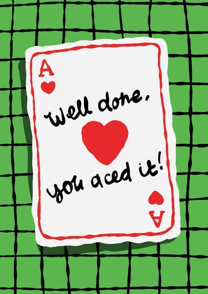 Heartfelt Congratulations Card - You Aced It created by The Playful Indian