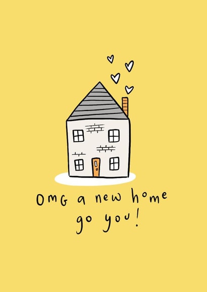 Cute New Home Card - Omg Go You created by Chloë Breeze Illustration