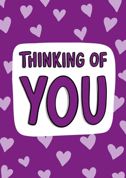 Thinking of You Card - Cute Love Card - Card for Friend created by TeePee Creations