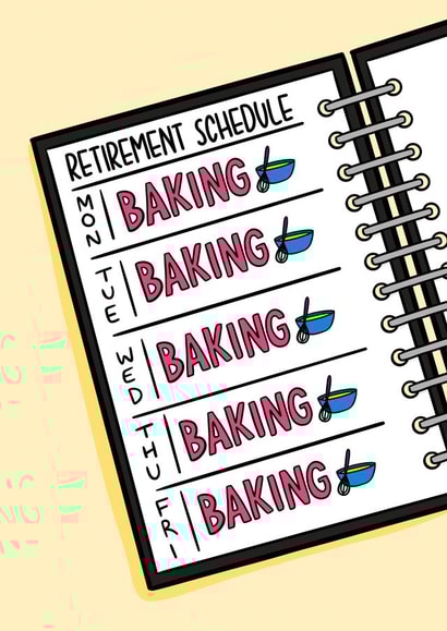 Baking Retirement Card - Funny Card for Colleague created by TeePee Creations