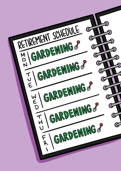 Gardening Retirement Card - Funny Card for Colleague created by TeePee Creations