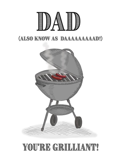 Cute Father's Day card with dad-level pun! created by Sketchy Mummy