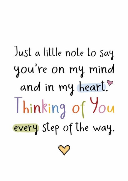Heartfelt Thinking of You Card - Every Step of the Way created by And You Can Quote Me