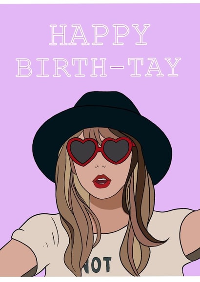 Birthday card for Taylor Swift lovers created by Grace Simmons