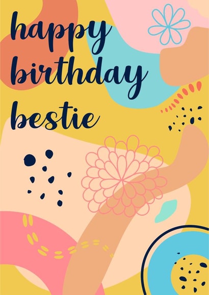 Celebrate your bestie with this cute birthday card created by Susiewuzie
