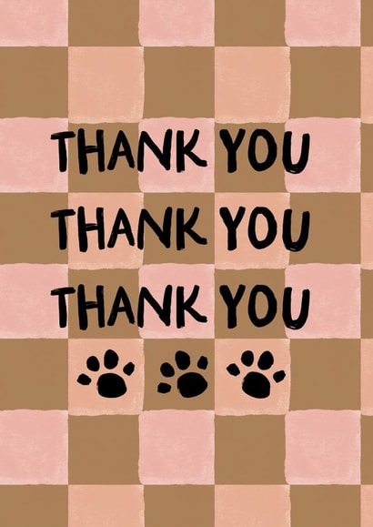 Cute Thank You Card - From The Dog or Cat - Petsitter Card created by I am Nat