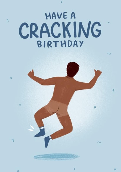 Cheeky Birthday Card - For Him - Cracking Birthday Pun created by Pilea Press