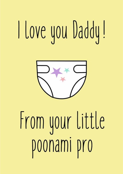 Fathers day card from the baby. created by Susiewuzie