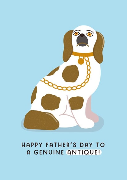 Cheeky Father's Day Card - Genuine Antique created by Joanne Hawker