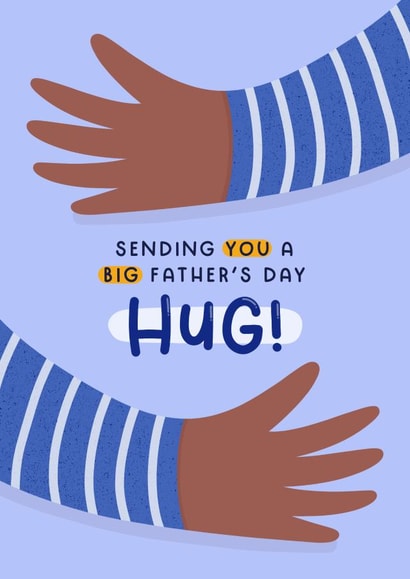 Heartfelt Father's Day Card - Long Distance Dad - Big Hug created by Joanne Hawker