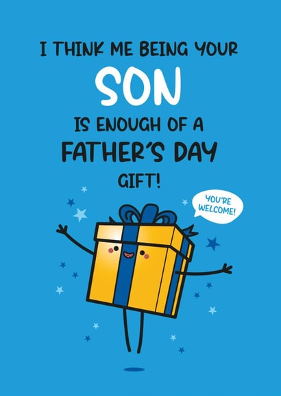Funny Father's Day Card - From Son created by Twisted Haggis