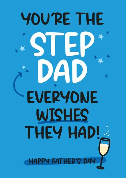 Cute Father's Day Card - Special Step Dad created by Twisted Haggis