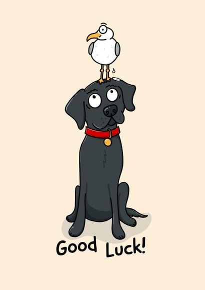 Funny Good Luck Card for your Buddy having a Shit Time created by Leanneco.Studio