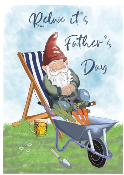 Gnome Dad created by Leanne Mullen