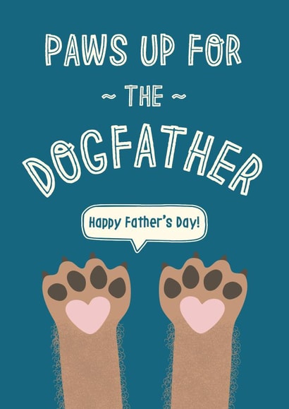 Cute Father's Day Card - Dogfather created by Wink Design - Michelle Roberts