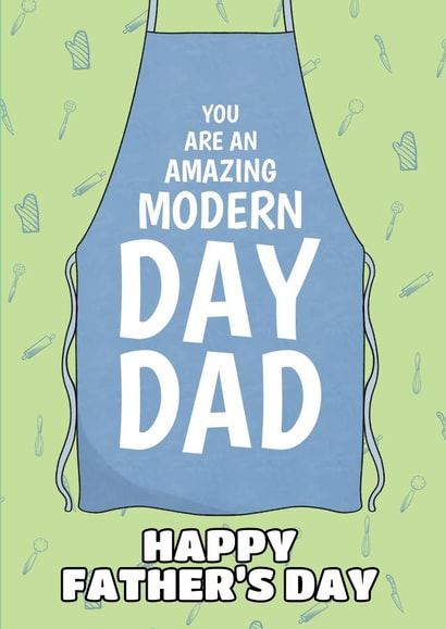 Heartfelt Father's Day Card - For A Modern Day Dad - Apron created by @Cupsie's Creations