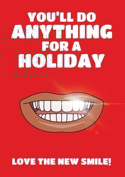 Funny Congratulations Card - Turkey Teeth - Veneers created by @Cupsie's Creations