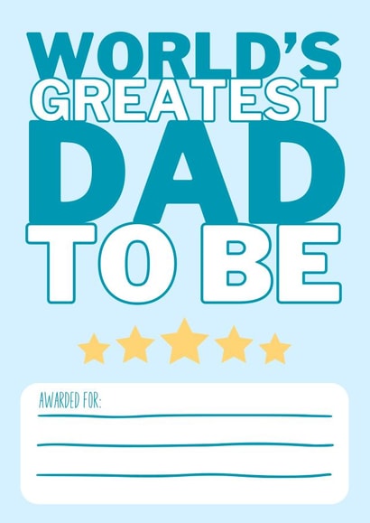 Heartfelt Father's Day Card - For Dad To Be - From The Bump created by Just Jojo