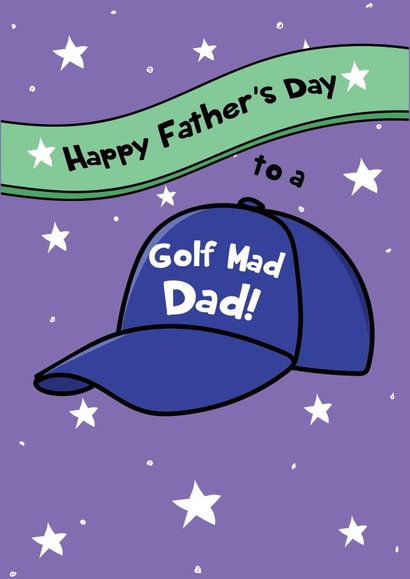 Cute Father's Day Card - To A Golf Mad Dad created by @Laura Lonsdale Designs