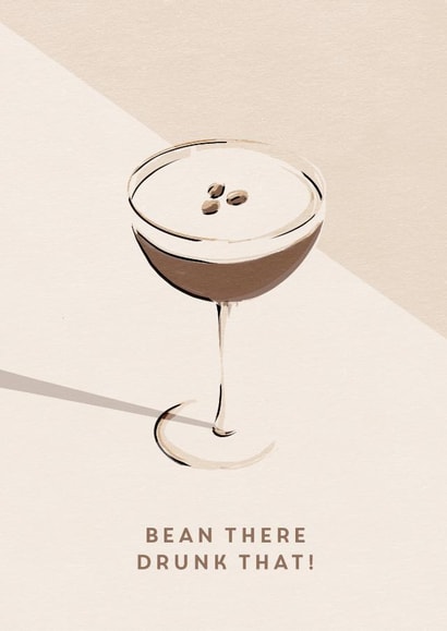 Pretty Birthday Card - For Her - Simple Espresso Martini created by @doublepea_designs