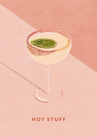 Pretty Birthday Card - Spicy Margarita - Hot Stuff created by @doublepea_designs