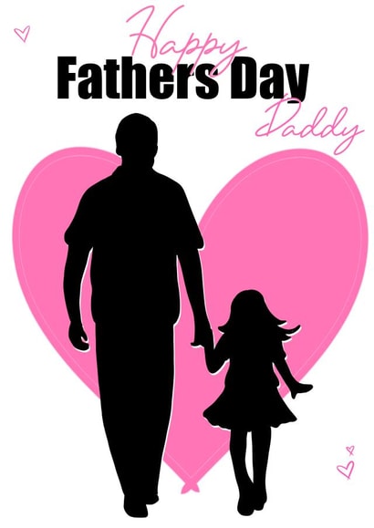 Cute Father’s Day card from daughter to daddy created by Cheeky LouLou
