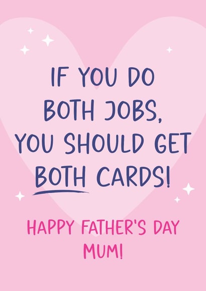 Heartfelt Father's Day Card - for Mum - Both jobs created by Tiger Feet Creations