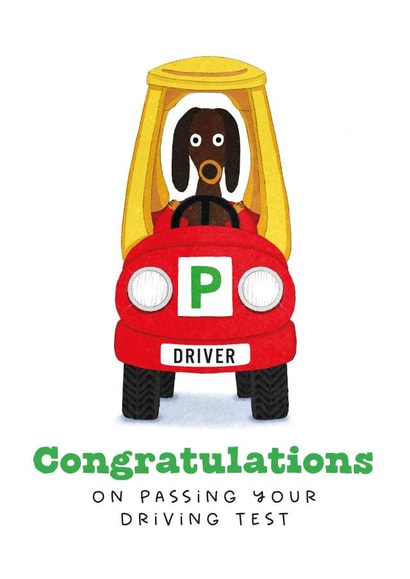 Congratulations on Passing your Driving Test Card created by badgerbee design