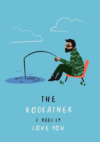 Cute Father's Day Card - Fishing Puns - Reel-ly created by Duchess Plum