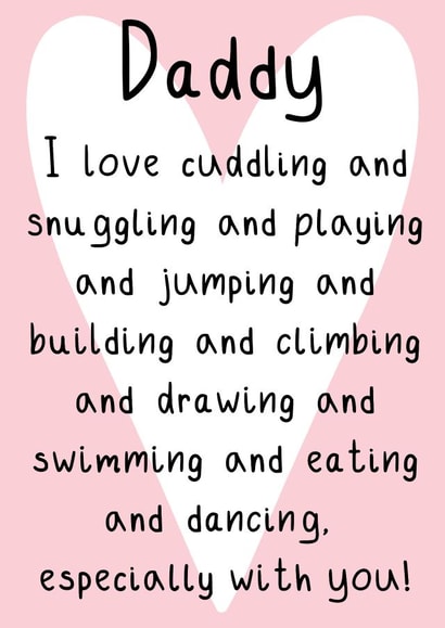 Heartfelt Fathers Day Card - From The Kids - Love Spending Time With You created by OhJaye