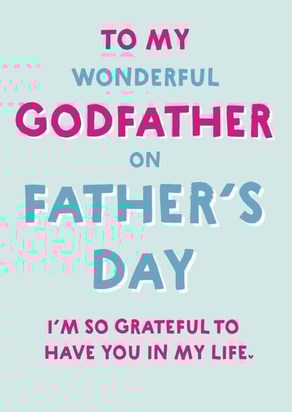 Heartfelt Father's Day Card - For Godfather created by Wink Design - Michelle Roberts