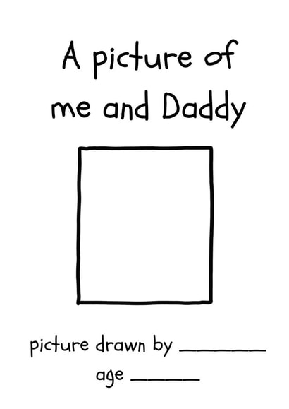 Cute Father’s Day Card - Drawing Of Me And Daddy - From The Kids created by Amy (Hedgecards)