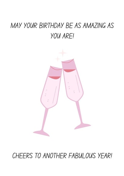 Cheers Champagne Birthday Card created by Kaitlyn Schmidt