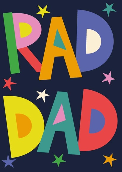 Classic Fathers Day Card - Rad Dad created by Sazerelli Designs