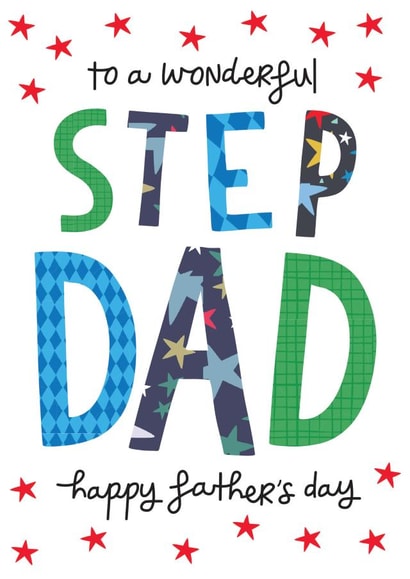 Classic Fathers Day Card - For Step Dad created by The Boy and the Bear