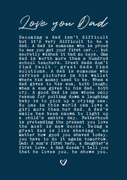 Heartfelt Father's Day Card - Thankful and Senimental created by Coulson Macleod