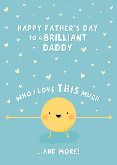 Cute Father's Day Card - Brilliant Daddy created by Macie Dot Doodles