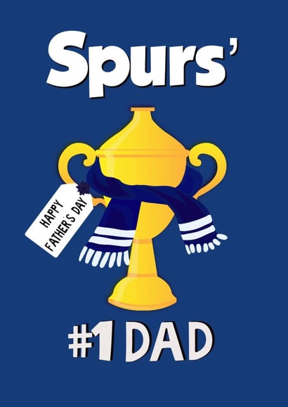 Spurs’#1 Dad- Father’s Day Football Card created by Kerrylovescards