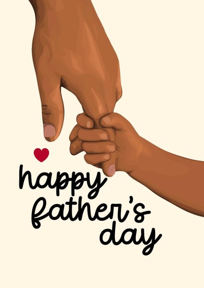 Cute Father's Day Card - Holding Finger created by Pink + Pip