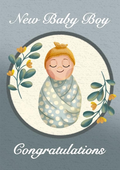 Cute New Baby Card For New Parents - Congratulations created by Things By Bam