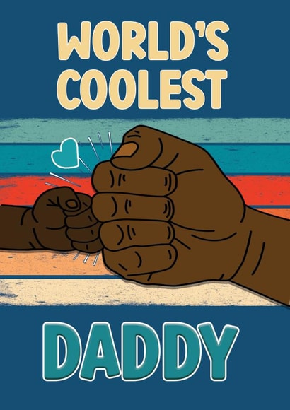 Cute Black Father's Day/Birthday Card - From the Kid/Baby created by ShortRound888