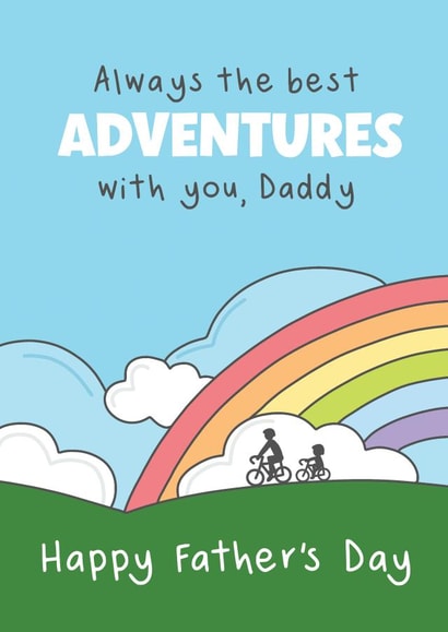 Cute Father's Day Card - Best Adventures With You created by @MarcoLooks