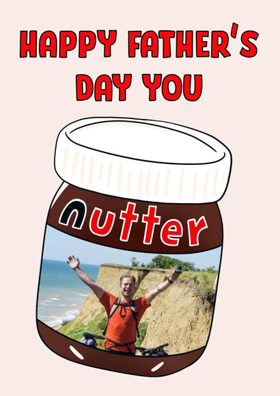 Funny Father's Day Card - Nutella created by Lisa Wardle