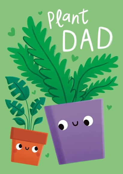 Cute Father’s Day Card - Plant Dad created by Sophie Kent Illustration