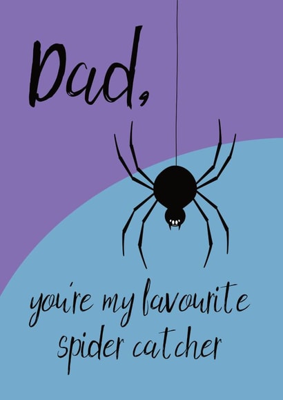 Cute card for Dad - Father's Day - Saved from the spiders created by The Paper Scientist