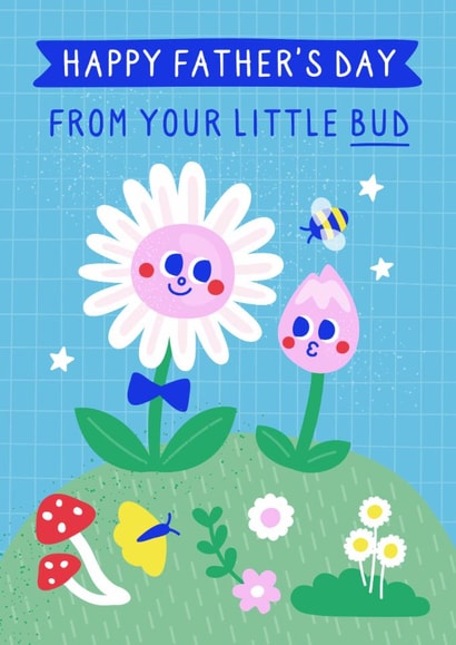 Cute Father's Day Card - From Your Little Bud created by Creative Joy