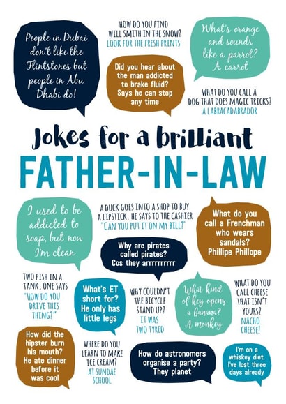 Funny Father's Day/Birthday Card - Father In Law - Brilliant Jokes created by Paper Plane