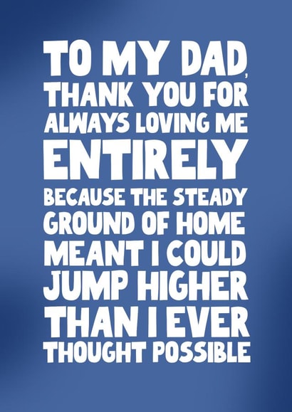 Cute and heartfelt - Father's Day card - steady ground created by Pickled Prints